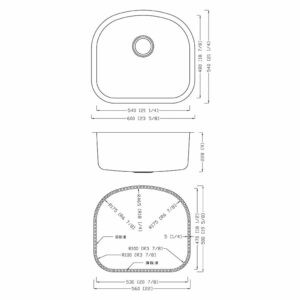 KSU23219 - 23" Stainless Steel Sink - Image 3